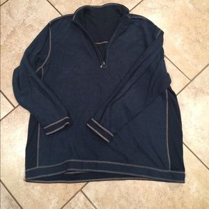 Tommy Bahama half zip pullover reversible